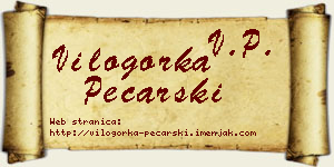 Vilogorka Pecarski vizit kartica